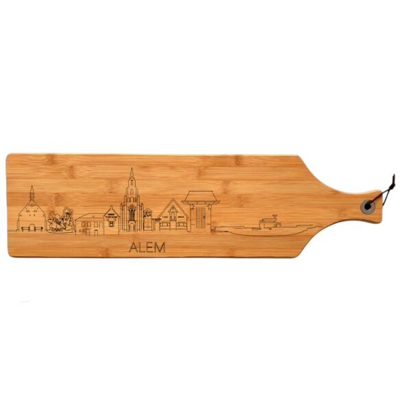 Serveerplank met skyline van Alem 4