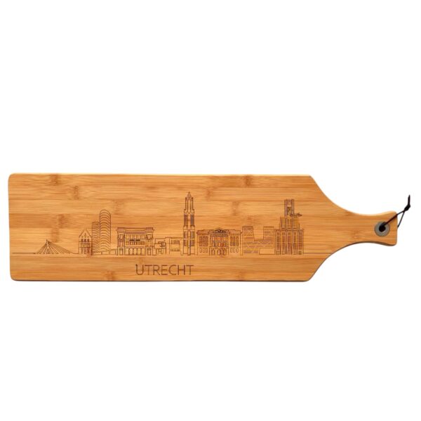 Serveerplank met skyline van Utrecht 3